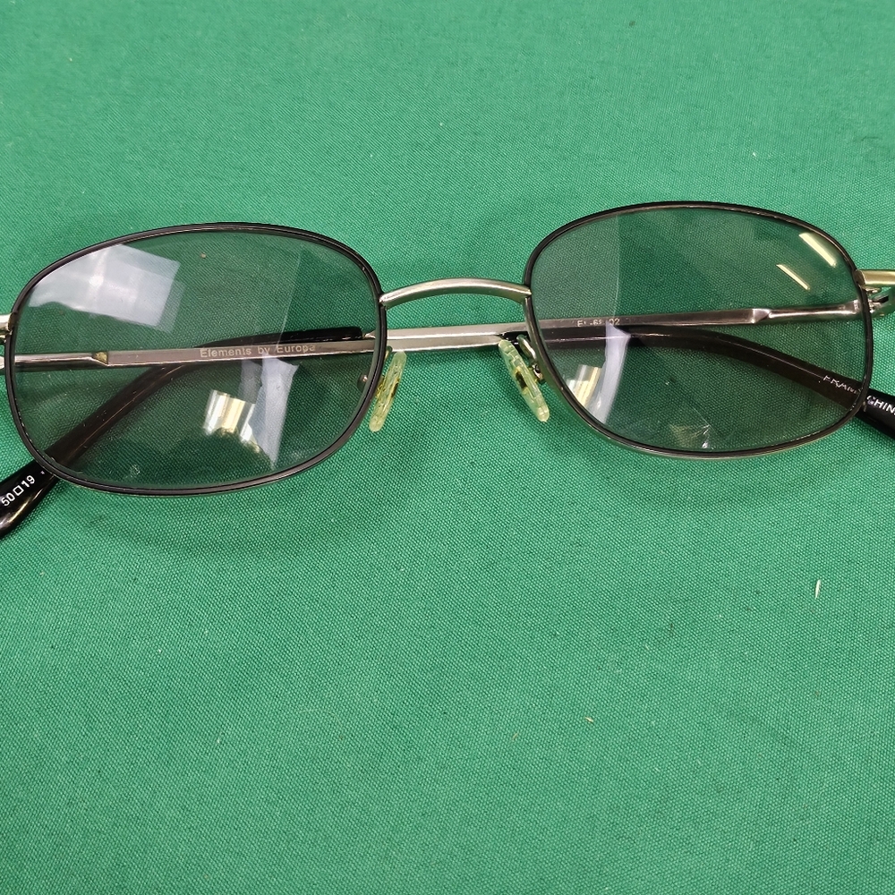 Europa Elements EL-68 02 50-19-140 Brushed Nickel Full Rim Eyeglasses Frame Only